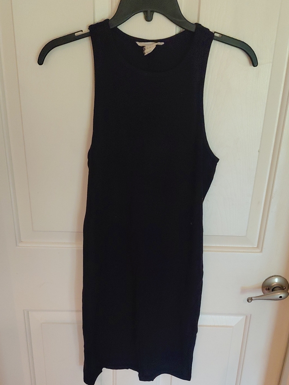Forever 21 Black Sleeveless Ribbed Bodycon Dress